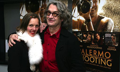 Wim und Donata Wenders bei der Düsseldorfer Premiere von "Palermo Shooting" im Cinema