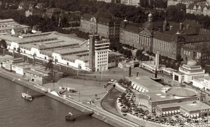 Alte Aufnahme der Rheinpromenade