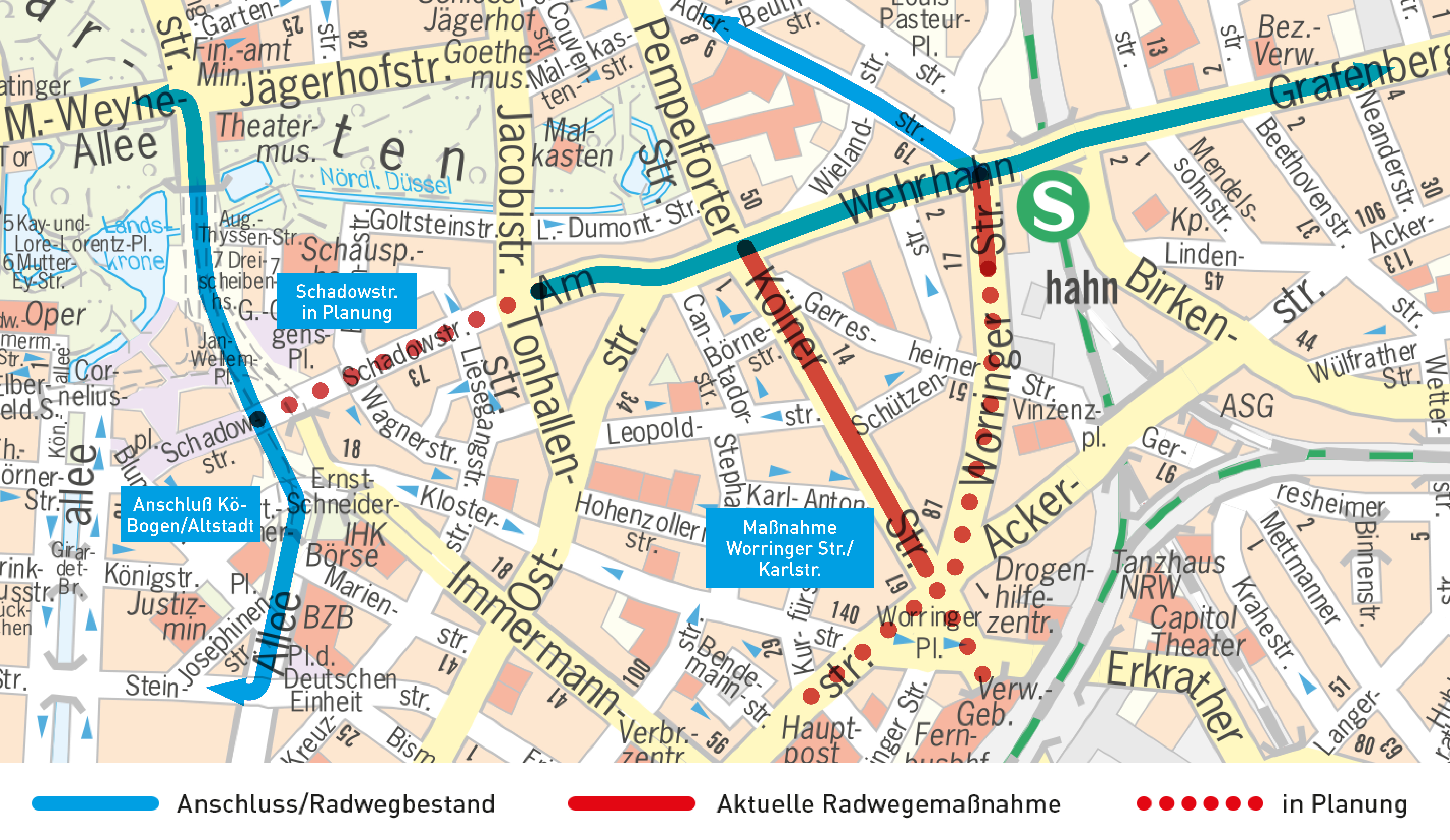 Übersicht Maßnahme am Wehrhahn