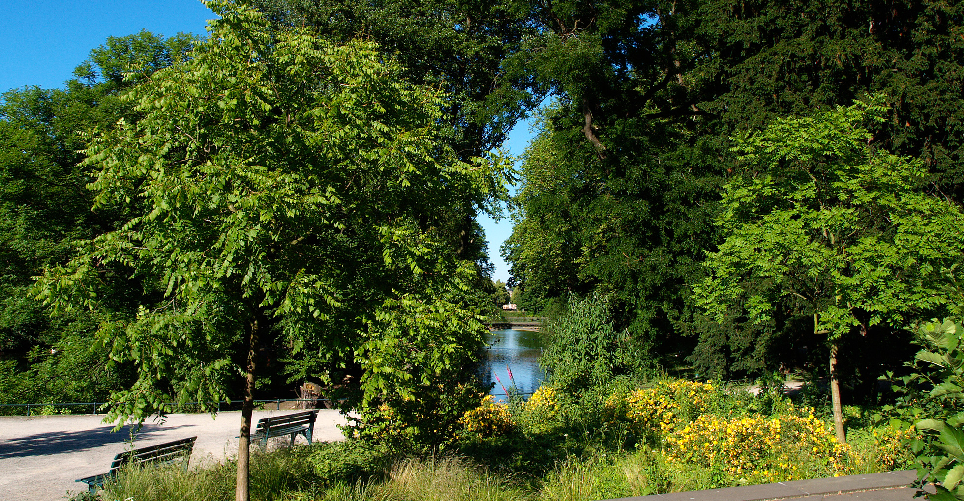 Blick über die Goldene Brücke