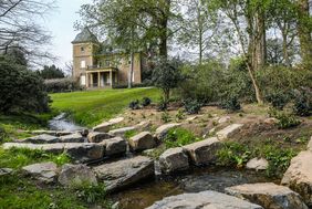 Zum Internationalen Tag des Baumes am Sonntag, 25. April, hat das Gartenamt eine Stechpalme am Viehbach im Garather Schlosspark gepflanzt. Foto: Melanie Zanin