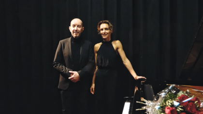 Klavierduo Christine Grecu und Roberto Fabris (Bildrechte: Deutsch-Italieneische Gesellschaft)