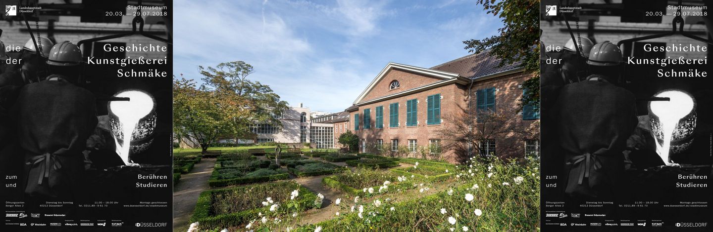 Sicht auf das Stadtmuseum vom Rosengarten aus