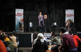 Treffen der Düsseldorfer "Schulen ohne Rassismus – Schulen mit Courage" - Podiumsdiskussion © Landeshauptstadt Düsseldorf/Melanie Zanin 