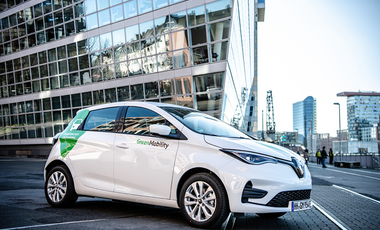 GreenMobility startet mit einer Flotte von 100 PKW in Düsseldorf und Köln. 