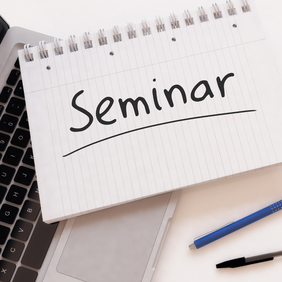 Zettel mit Aufschrift "Seminar"