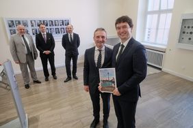 Delegation des Magistrats der tschechischen Hauptstadt Prag mit OB Geisel im Rathaus, Foto: M. Gstettenbauer.