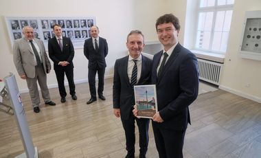 Delegation des Magistrats der tschechischen Hauptstadt Prag mit OB Geisel im Rathaus, Foto: M. Gstettenbauer.