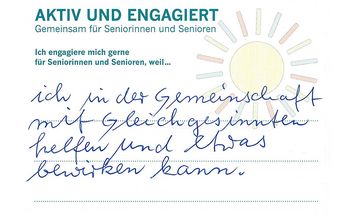 Feedback zu „Gemeinsam für Seniorinnen und Senioren“