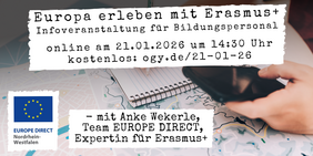 Europa erleben mit Erasmus+ ©EUROPE DIRECT NRW