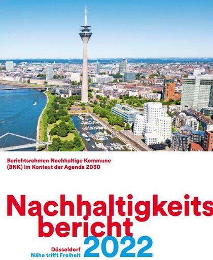 Titel Nachhaltigkeitsbericht der Landeshauptstadt Düsseldorf