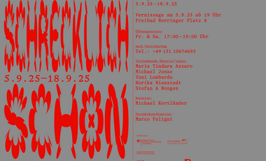 "Schrecklich – Schön" Veranstaltungsposter ©Düsseldorf-Palermo e.V.