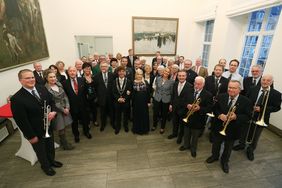 OB Geisel mit den St. Sebastianus Schützen im Rathaus