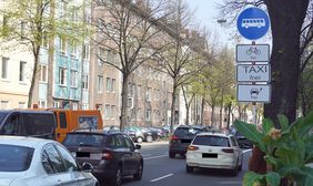 Die Freigabe der Umweltspur auf der Merowingerstraße verlief reibungslos. Foto: Schirrmacher 