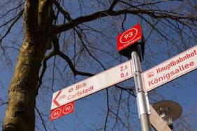 Ein bereits fertig installierter Knotenpunkt in Düsseldorf © Landeshauptstadt Düsseldorf, Amt für Verkehrsmanagement