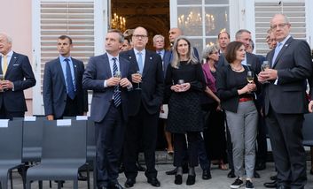 Fürst Albert II. von Monaco mit Oberbürgermeister Thomas Geisel / Prince Albert II of Monaco and Lord Mayor Thomas Geisel / Le Prince Albert II de Monaco avec le maire Thomas Geisel. (C) Landeshauptstadt Düsseldorf, Michael Gstettenbauer