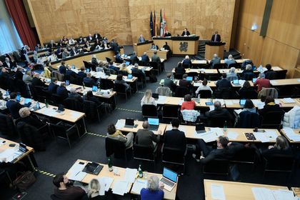 Plenarsaal im Düsseldorfer Rathaus