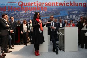 Quartiersentwicklung und Hochpunkte war das Thema auf der polis convention © Landeshauptstadt Düsseldorf