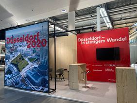 Der entworfene Messestand zur EXPO REAL 2020