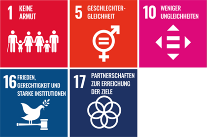 *Nachhaltigkeitsziele Nr. 1, 5, 10, 16, 17
