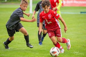 Spiel um Platz 7 , Fortuna Düsseldorf gegen Futbotna Szkota Lwów aus der Ukraine. Die U11 von Fortuna gewann das Spiel 9:1