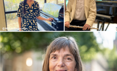 Miyuki Brummer (Klavier), Klaus-Peter Riemer (Querflöte) und Dr. Heike Spies