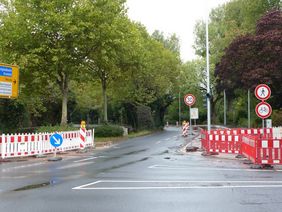 Foto von der Baustelle an der Hofgartenrampe