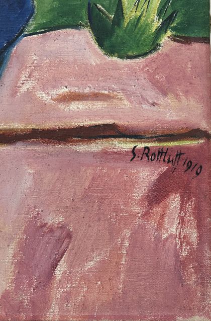 Karl Schmidt-Rottluff, „Juniabend“ (1919), Detail
