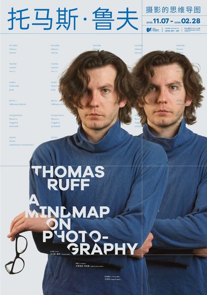 Plakat zur Ausstellung “Thomas Ruff. A Mindmap on Photography“