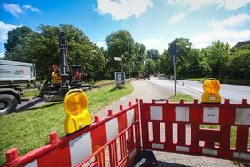 Foto von der Baustelle an der Oederallee