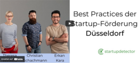 Theresa Winkels, Christian Schachmann und Erkan Kara sprachen über den Startup-Standort Düsseldorf © Startup-Detector