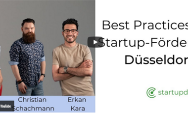 Theresa Winkels, Christian Schachmann und Erkan Kara sprachen über den Startup-Standort Düsseldorf © Startup-Detector