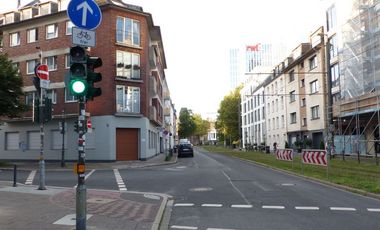 Foto von der Kreuzung Neusser Straße/Düsselstraße