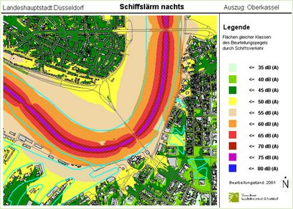 Grafik Schiffslärm nachts