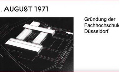 Vor 50 Jahren wurde die HSD als "Fachhochschule Düsseldorf" gegründet. 