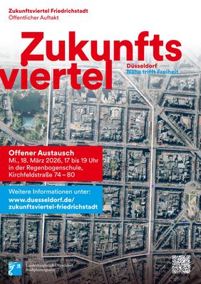 Luftbild Untersuchungsgebiet Zukunftsviertel, © Düsseldorf