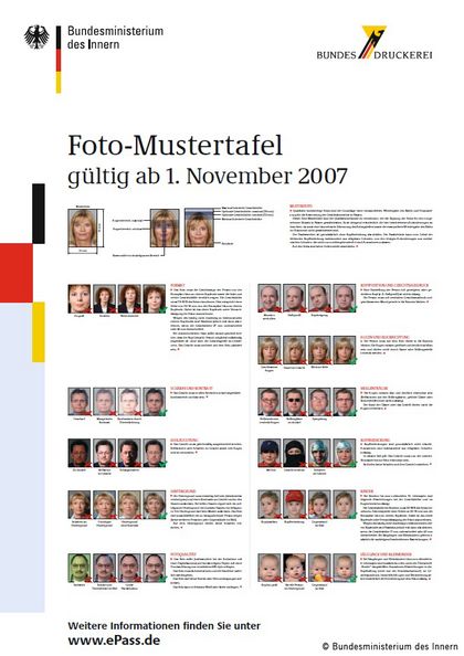 Fotomustertafel