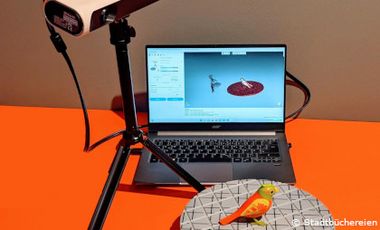 3D Scanner mit Laptop PC