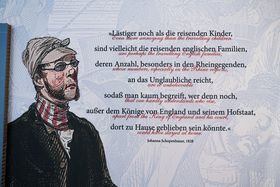 Eine der Reiseeindrücke einer der ersten Touristinnen an den Rhein, hier von Johanna Schopenhauer, Foto: Gstettenbauer.