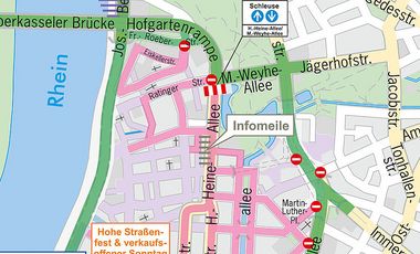 Die Grafik zeigt Einzelheiten zum autofreien Sonntag, 15. September. Grafik: Amt für Verkehrsmanagement 