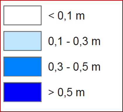 Grafik: Maximaler Wasserstand