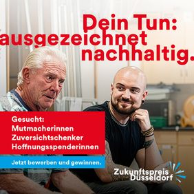 Werbung für den Zukunftspreis © Landeshauptstadt Düsseldorf 