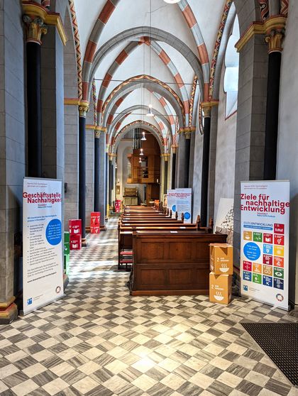 Agenda 2030-Ausstellung Basilika St. Margarete Gemeindeverband Gerresheim