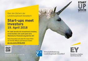 Einladungsplakat Start-ups meet Investors 