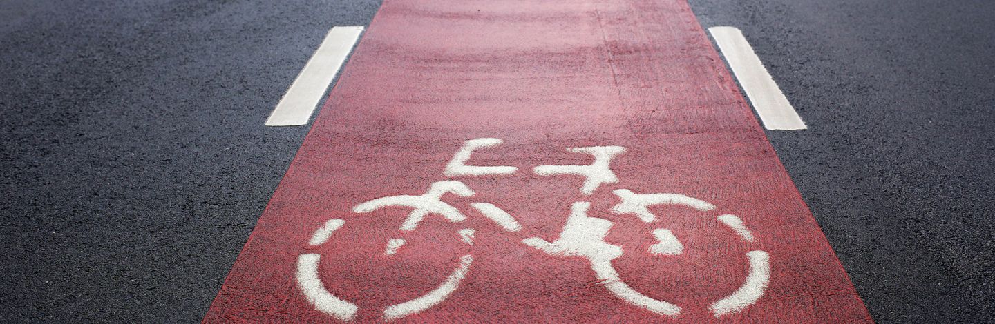 Radweg in Düsseldorf