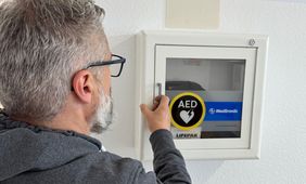 AED im Gesundheitsamt auf der Kölner Straße 180 © Gesundheitsamt Düsseldorf