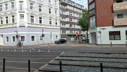 Foto vom Kreuzungsbereich im jetzigen Zustand