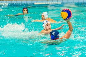 Spielszene Wasserball Düsseldorf - Moskau