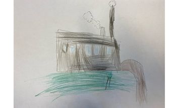 Bild zu "Die Expedition" (Lesung) in den Düsseldorfer Märchenwoche - gemalt von Elmo