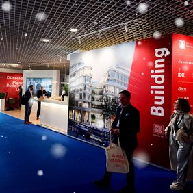 Der Messestand der Landeshauptstadt Düsseldorf + Partner 
